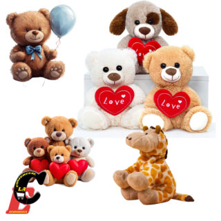 Peluches diferentes diseños